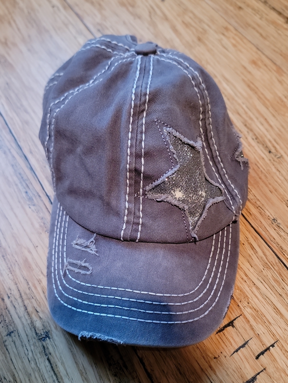 C.C. Grayish Purple Star Baseball Cap - Unbranded